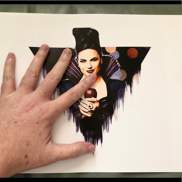 EVIL QUEENRegina)ONCE UPON A TIME ART PRINT - Picture 1 of 2